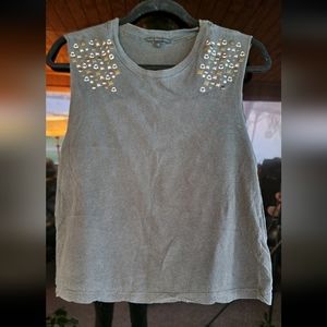 Truly Madly Deeply Studded Muscle Tee Tank S